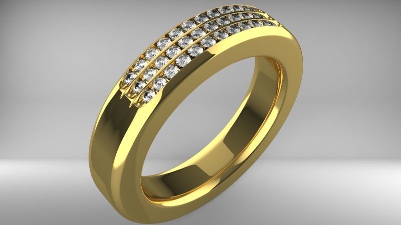 Khmer Rings Diamond 3D print model_5
