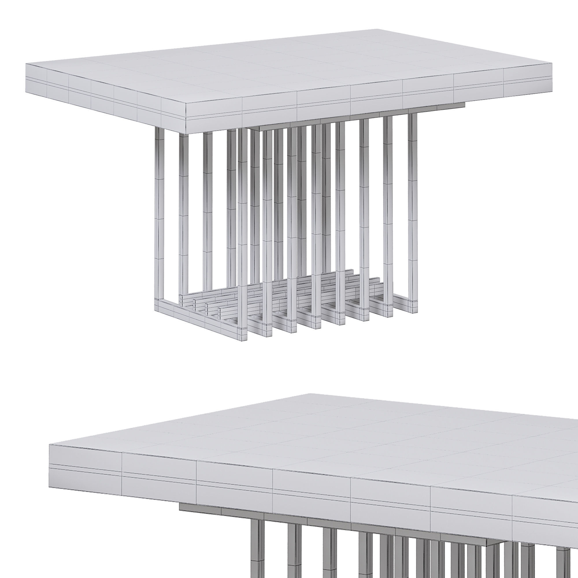 Prestige dining table by laskasas 3D model_6