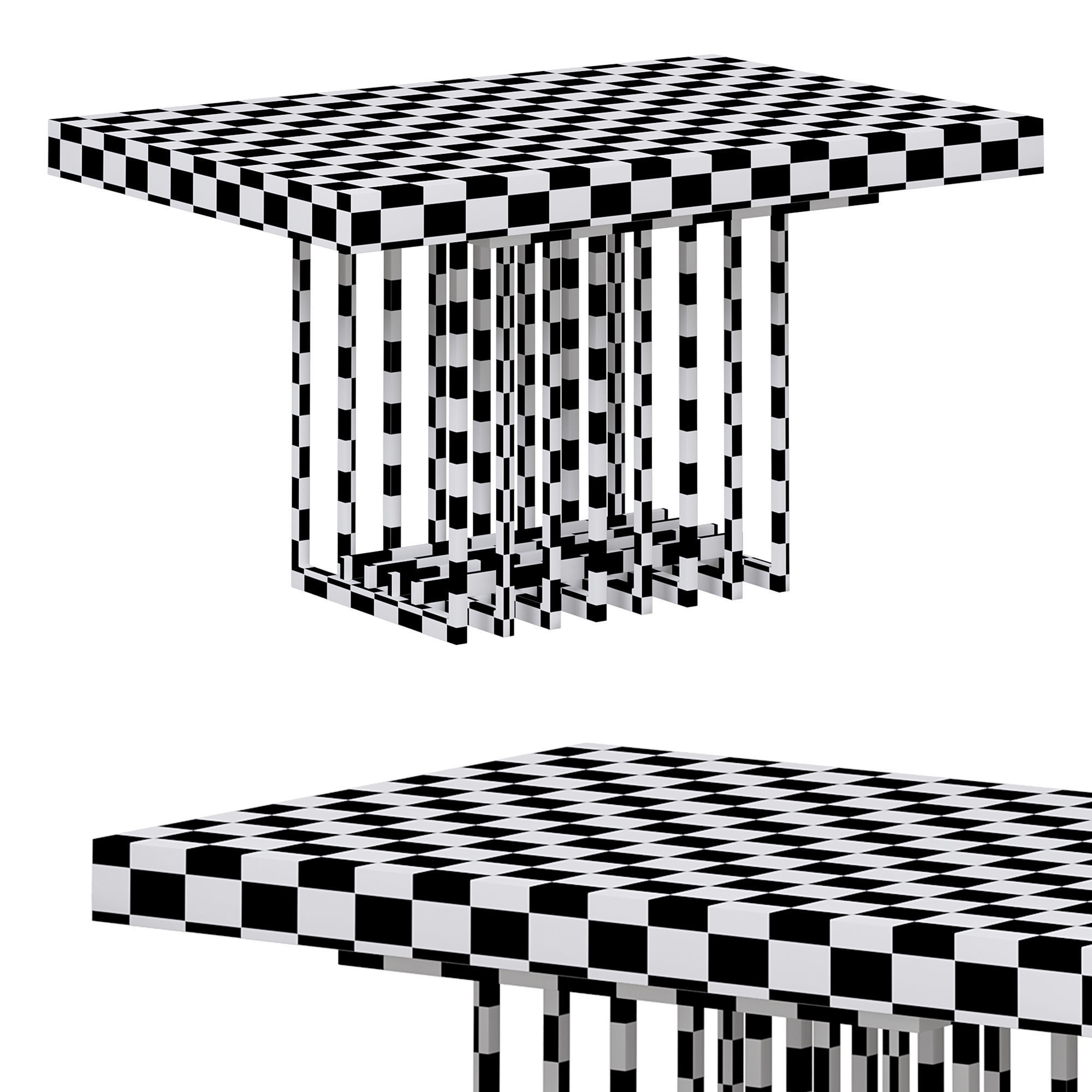 Prestige dining table by laskasas 3D model_7