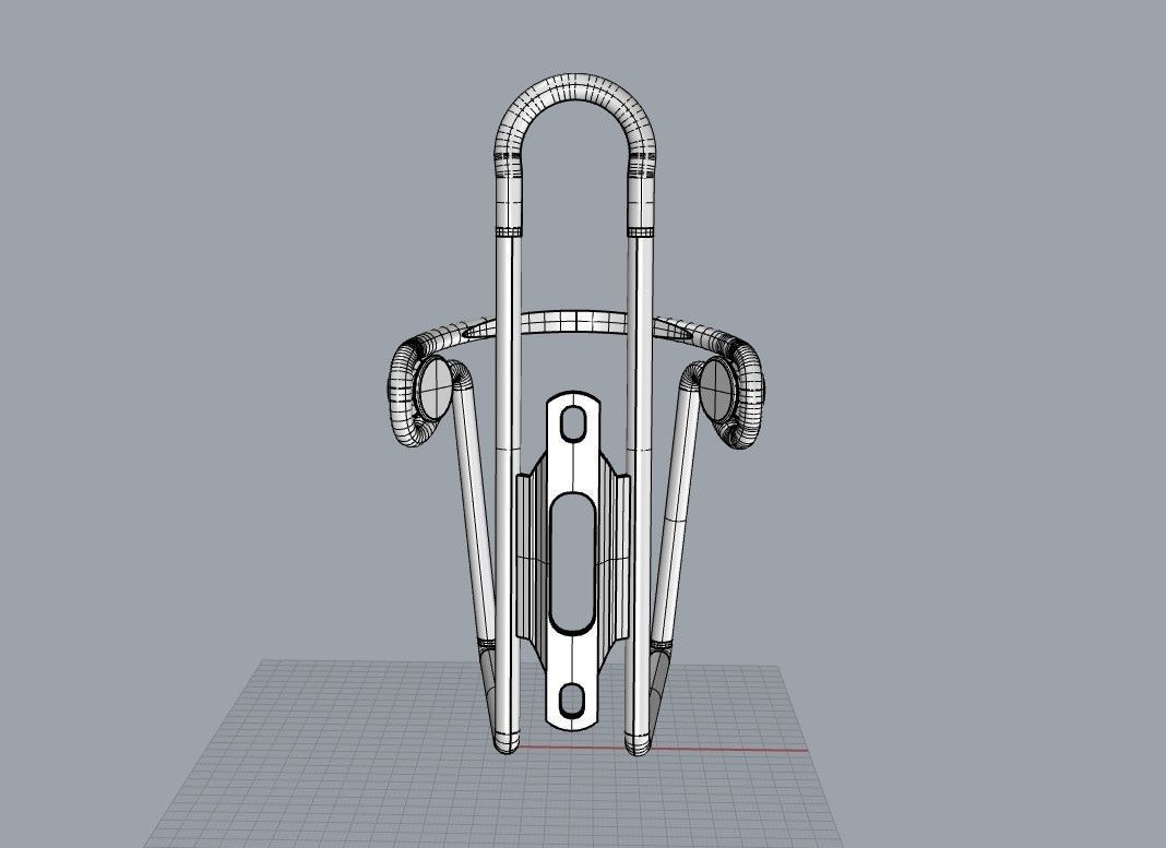 Bicycle Bottle Cage and Bottle  3D model_3