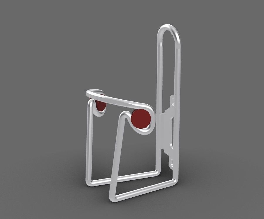 Bicycle Bottle Cage and Bottle  3D model_1