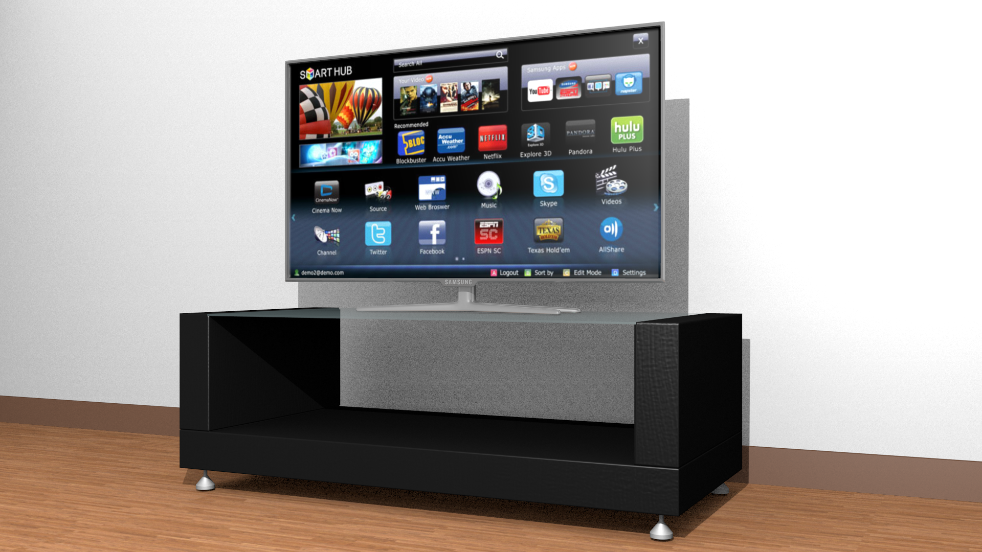 Samsung Smart Tv 3D model_1