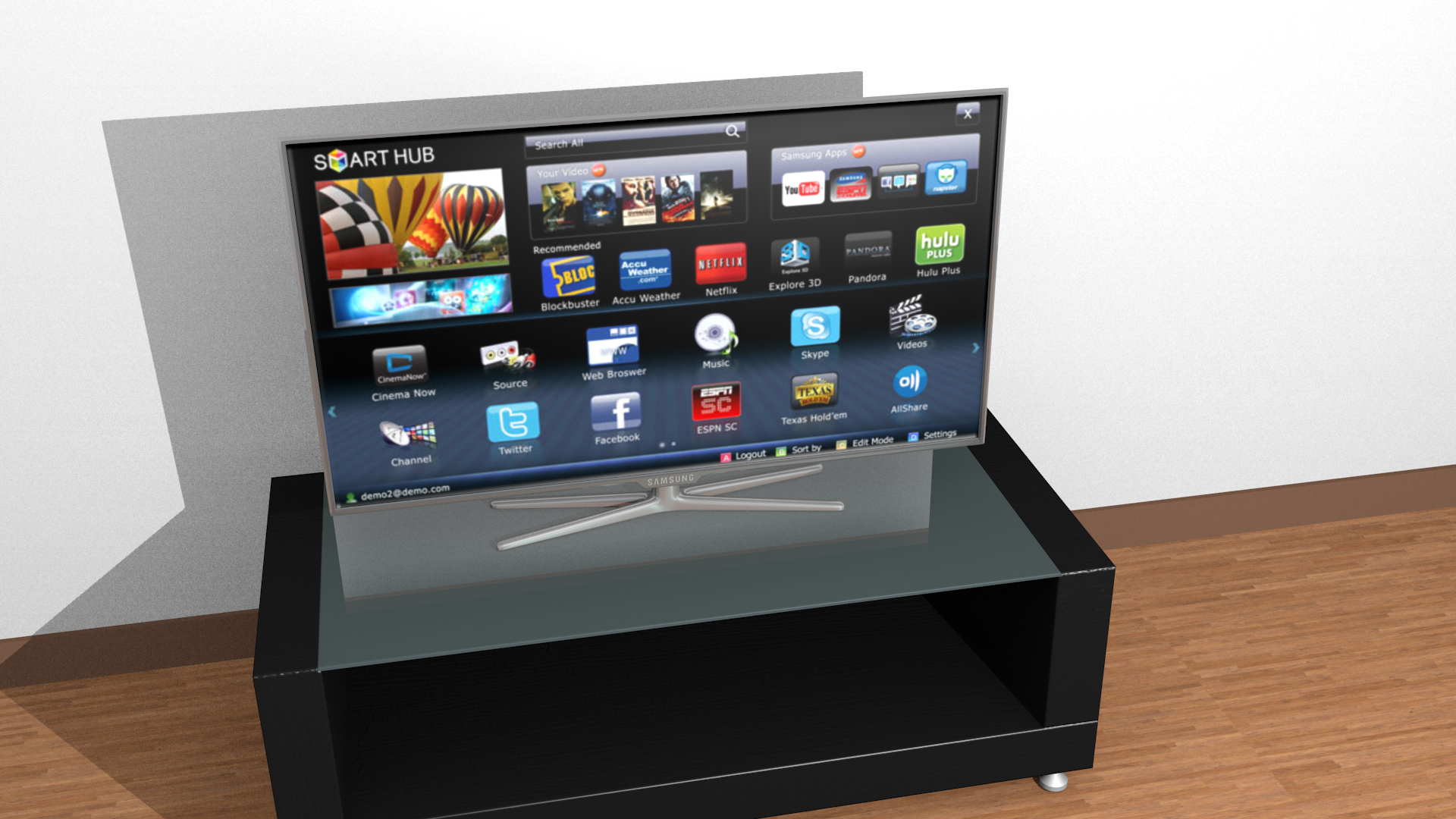 Samsung Smart Tv 3D model_2