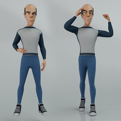 Cartoon Character 3D model