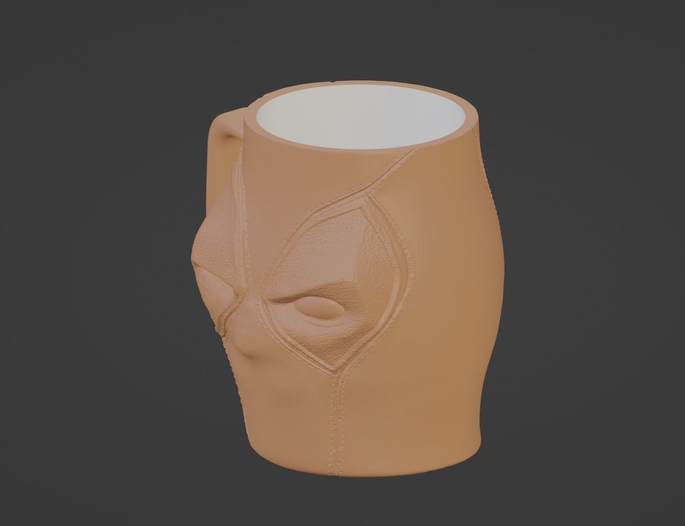Deadpool Cup Beer Cup  3D print model_1