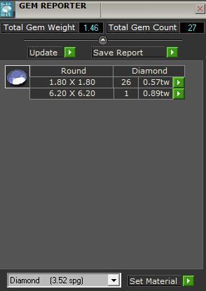 Blue Diamond Ring 1825 3D print model 3D print model_8