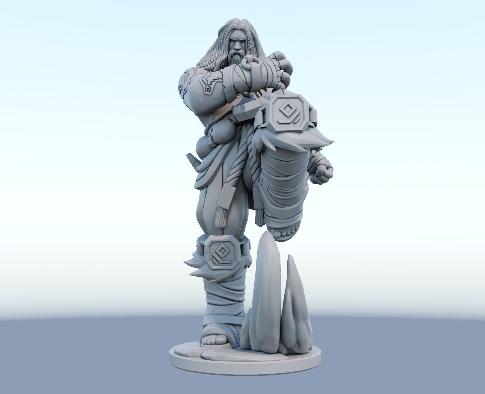 udyr 3d print model from league of legends  3D print model_2