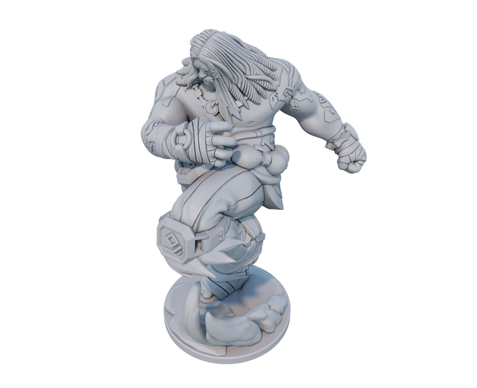 udyr 3d print model from league of legends  3D print model_9