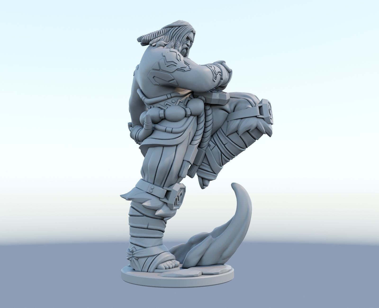 udyr 3d print model from league of legends  3D print model_7