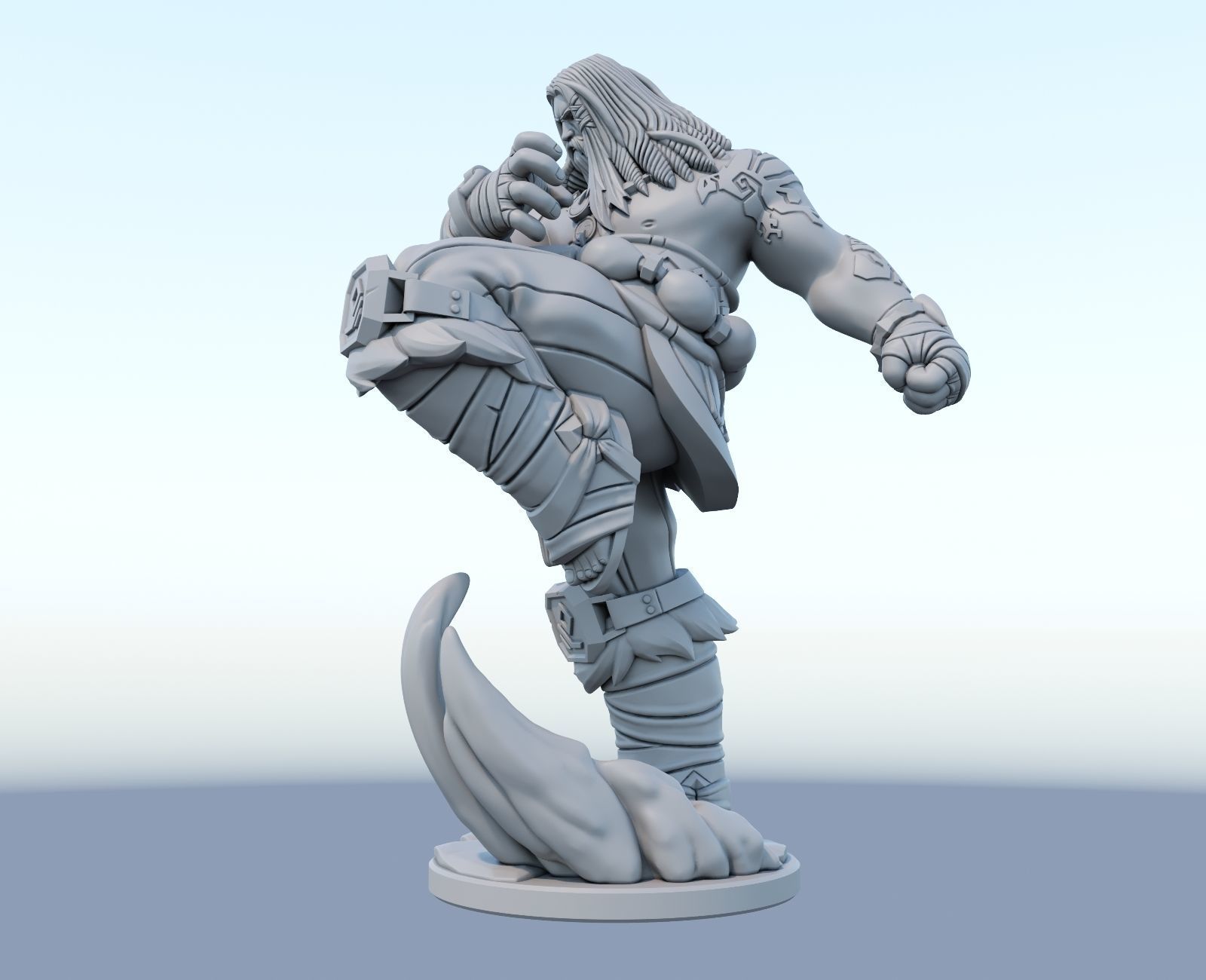 udyr 3d print model from league of legends  3D print model_4