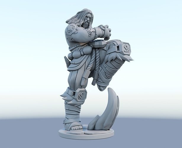 udyr 3d print model from league of legends  3D print model