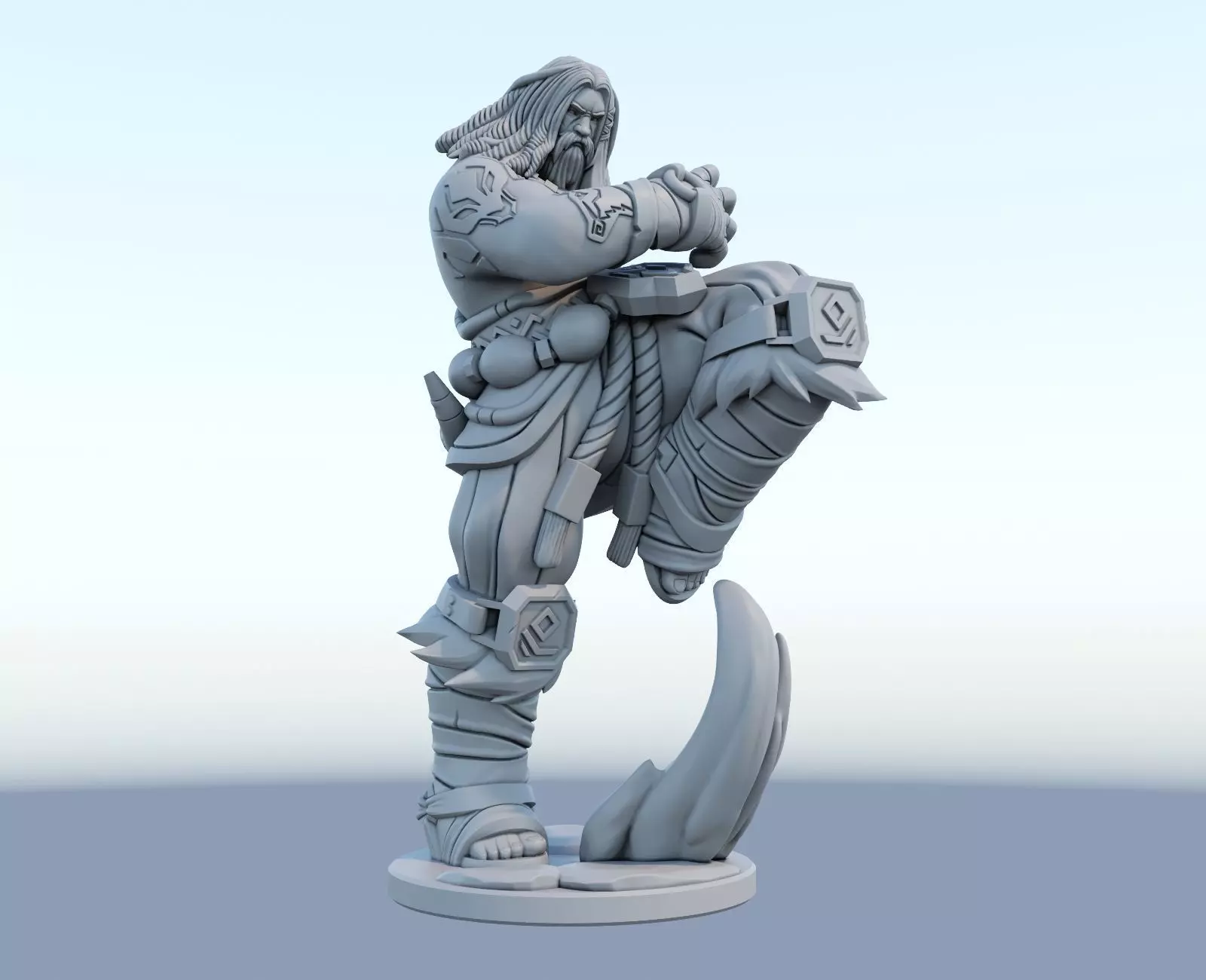 udyr 3d print model from league of legends  3D print model_0