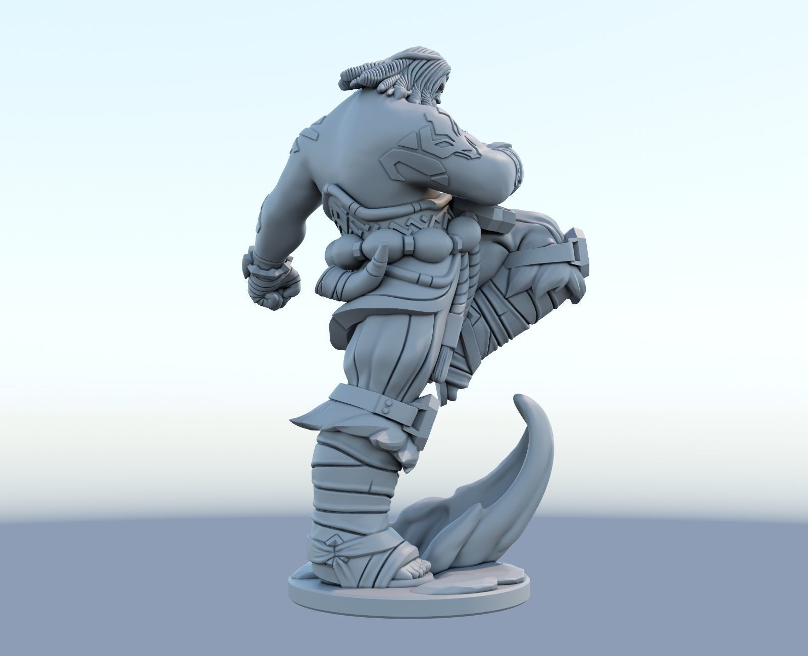 udyr 3d print model from league of legends  3D print model_6