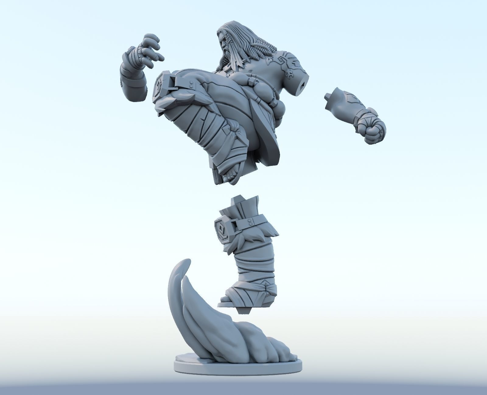 udyr 3d print model from league of legends  3D print model_1