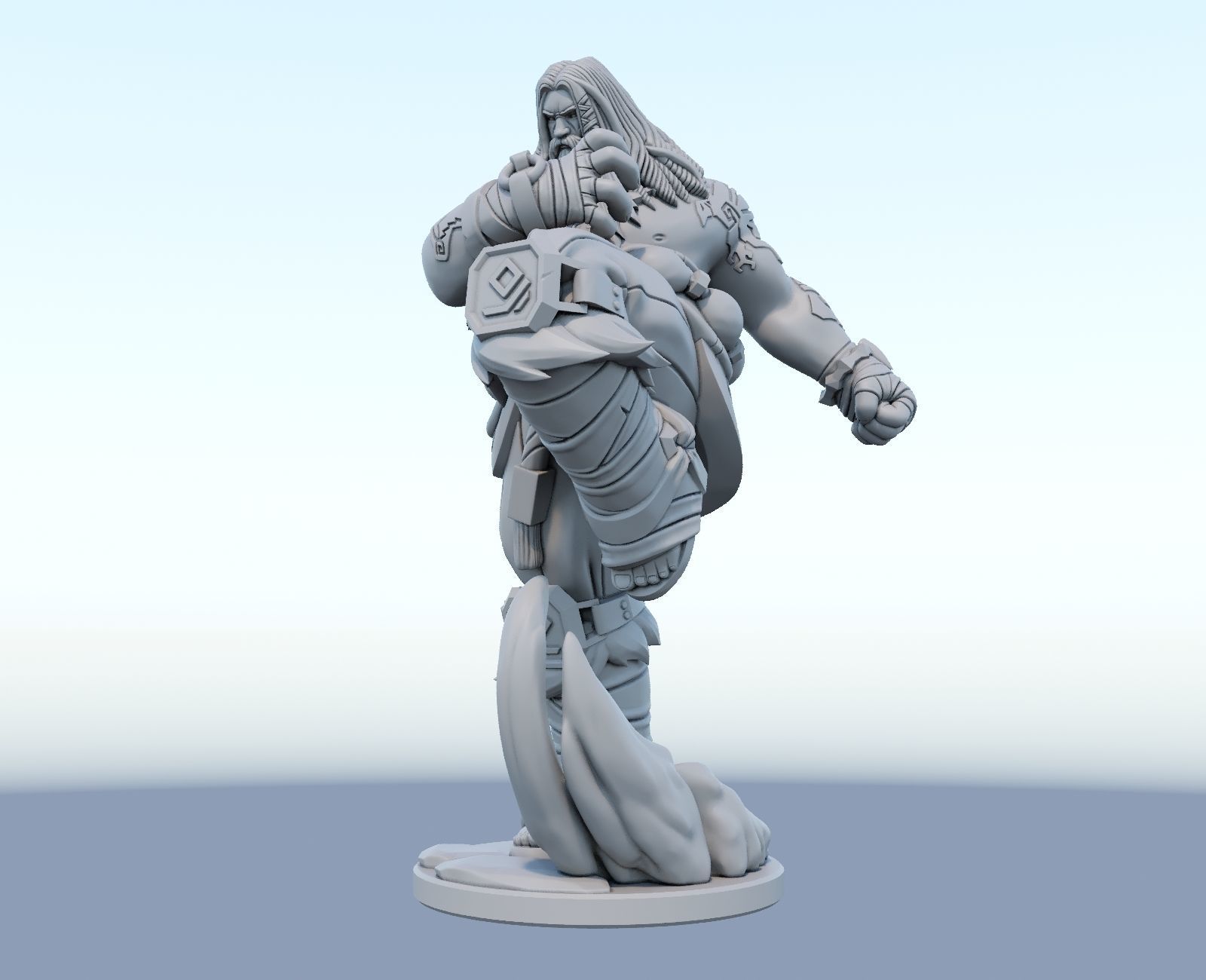 udyr 3d print model from league of legends  3D print model_3