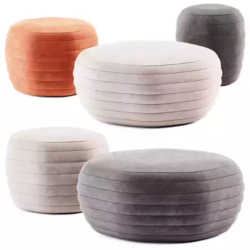 GALEATA Round Pouf by Paola Zani