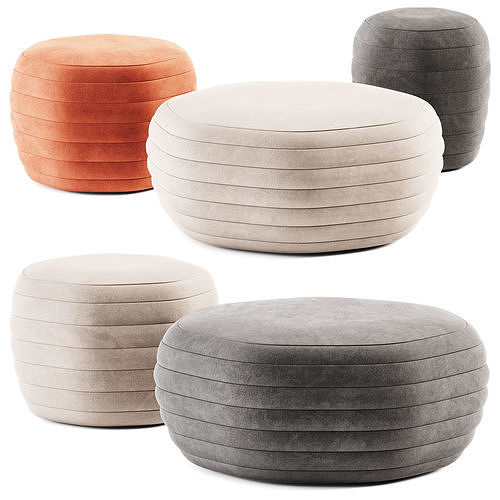 GALEATA Round Pouf by Paola Zani 3D model