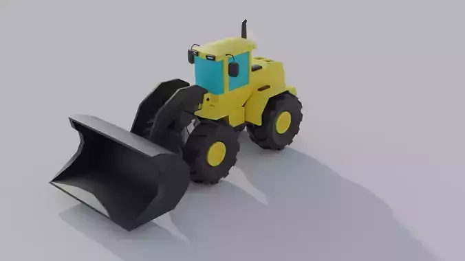 Loader Construction Machine Game Asset