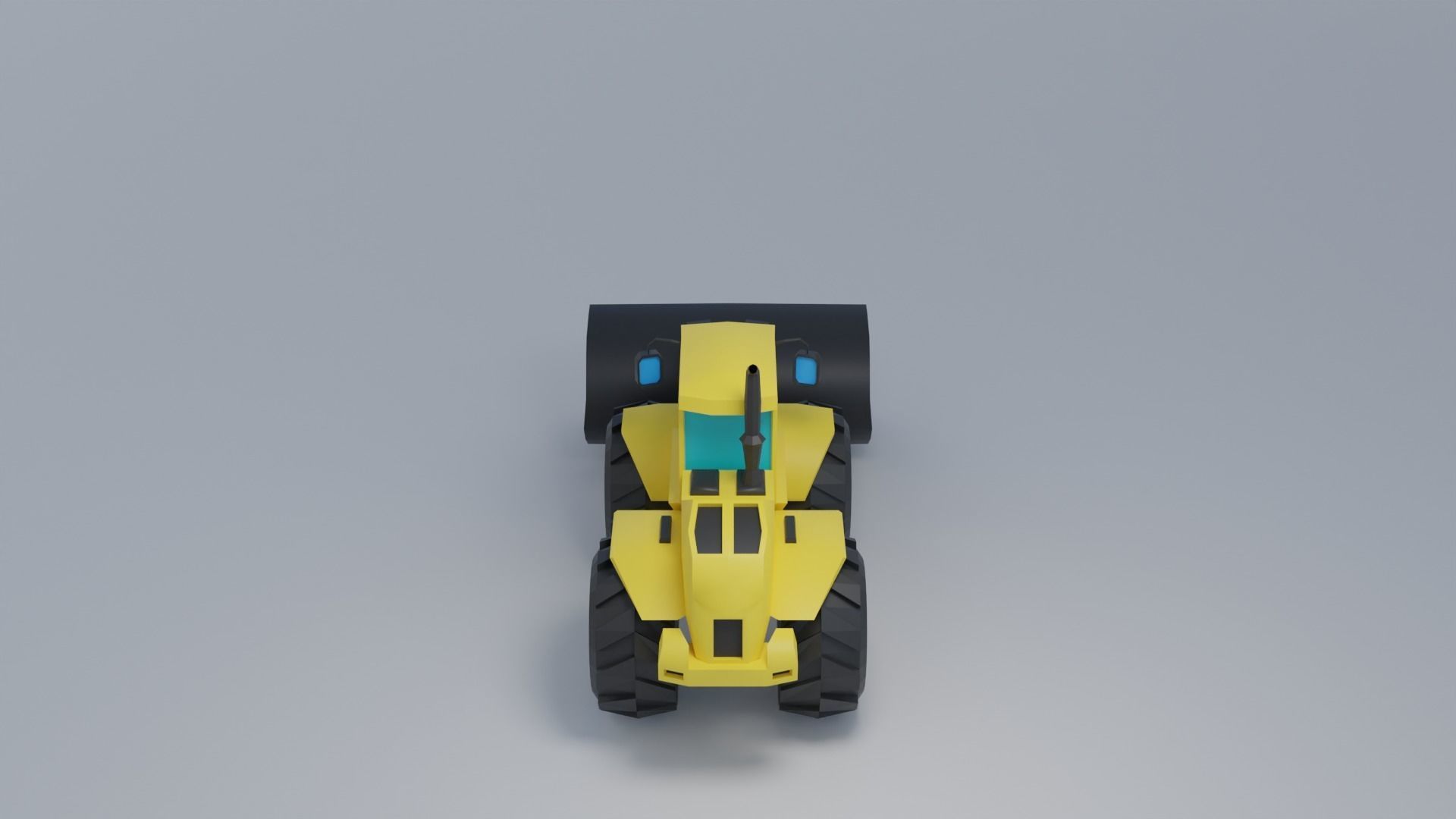 Loader Construction Machine Game Asset Low-poly 3D model_3