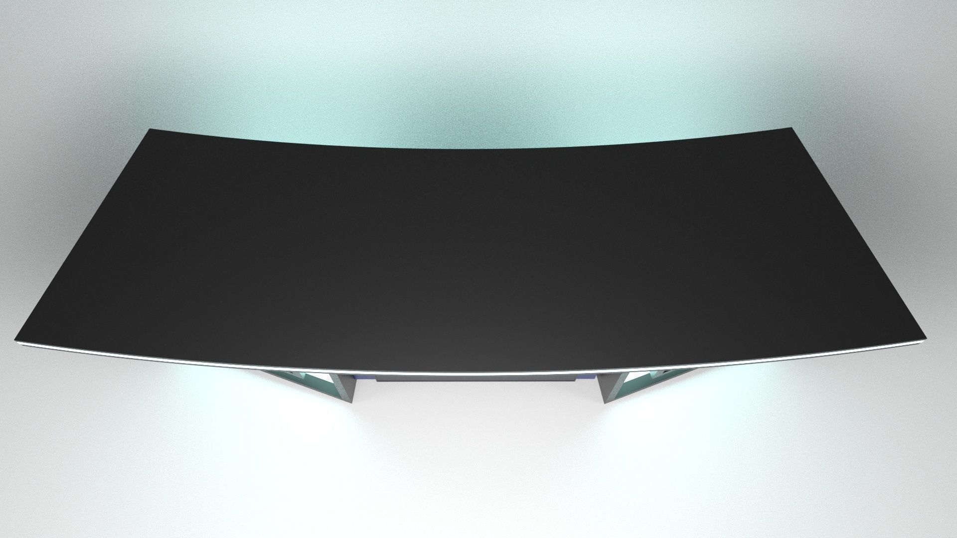 Tv set desk 5 Low-poly 3D model_7