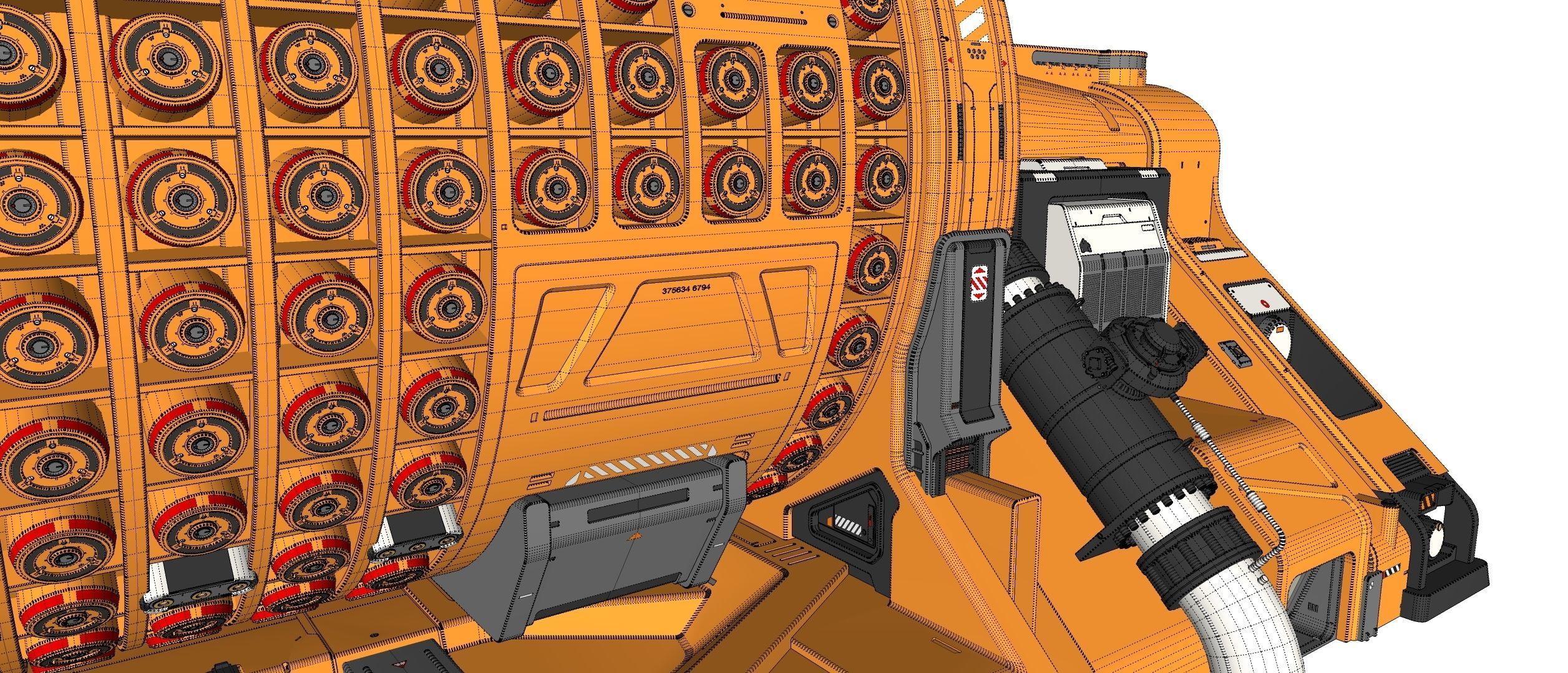 sci fi Small modular reactor 3D model_26