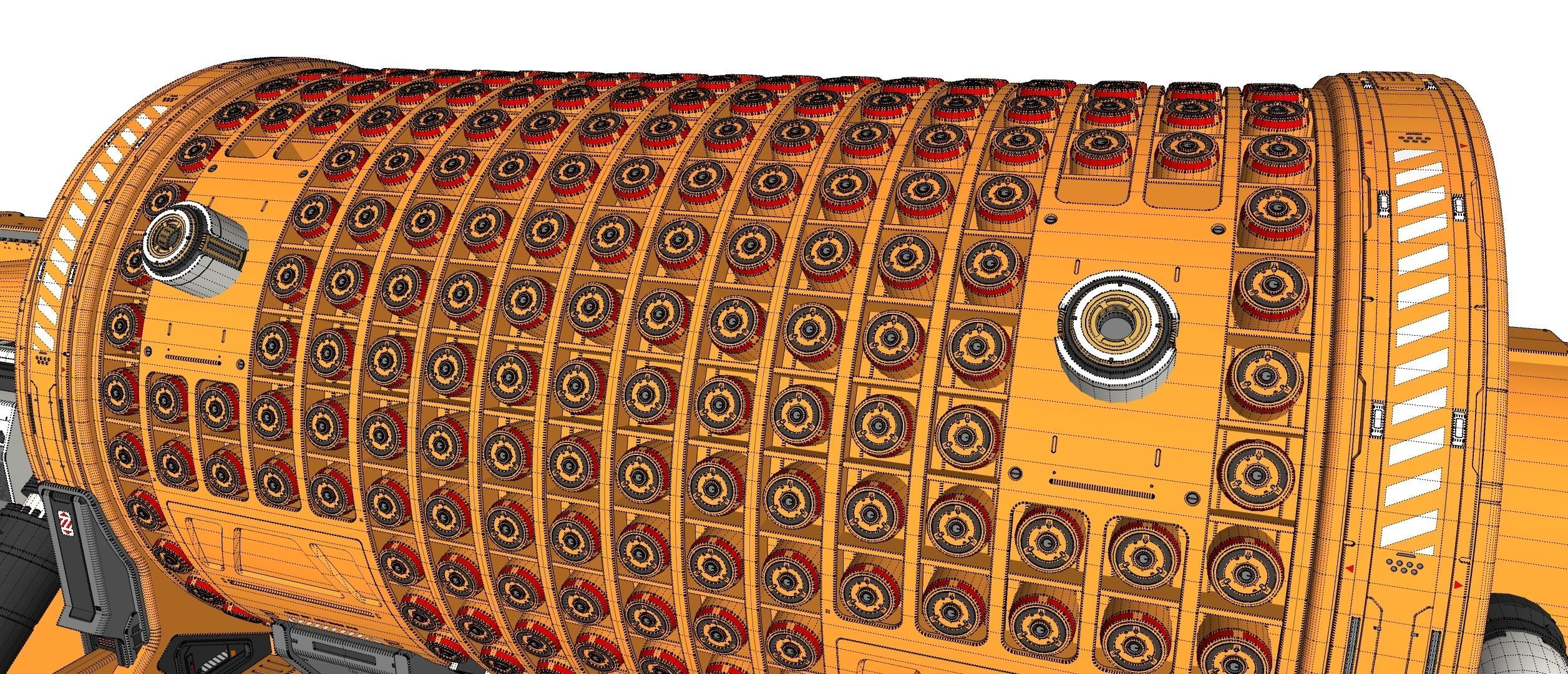 sci fi Small modular reactor 3D model_27