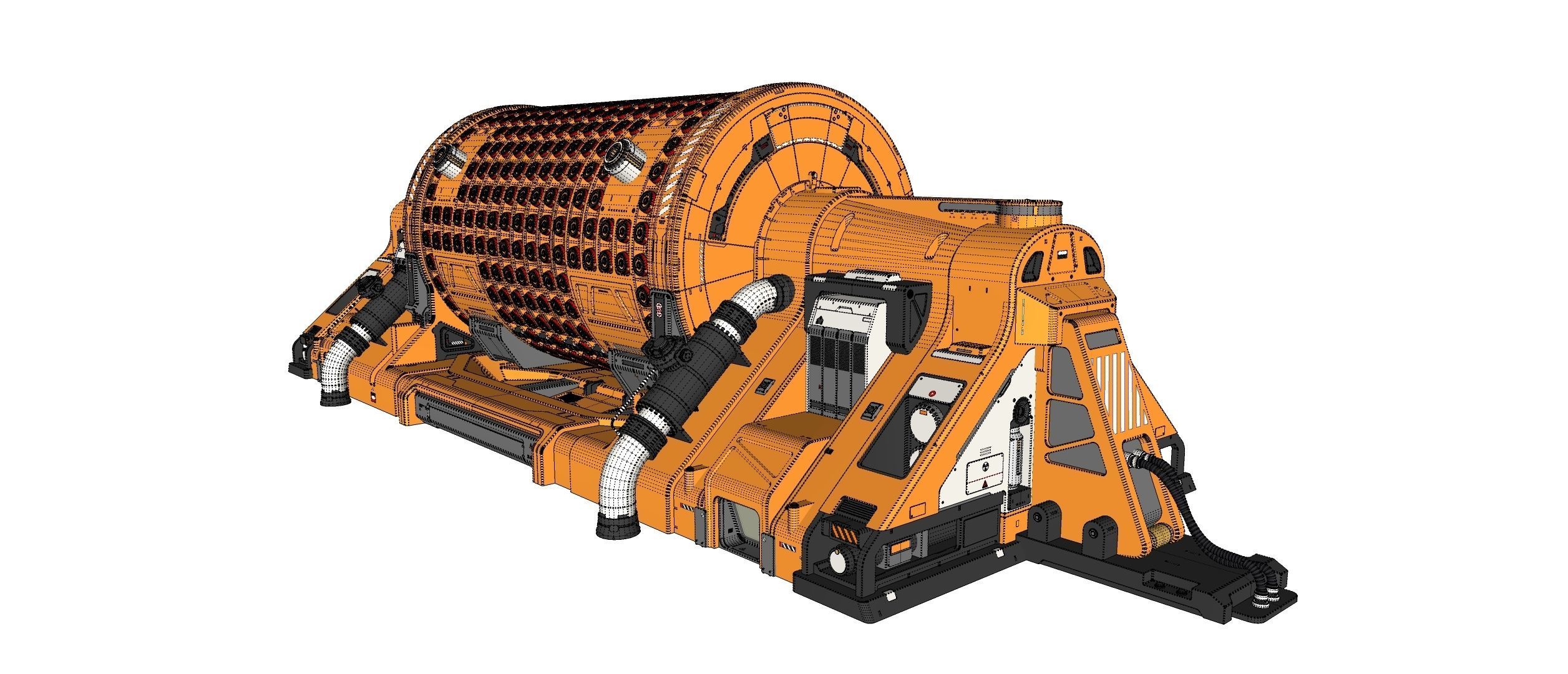 sci fi Small modular reactor 3D model_20
