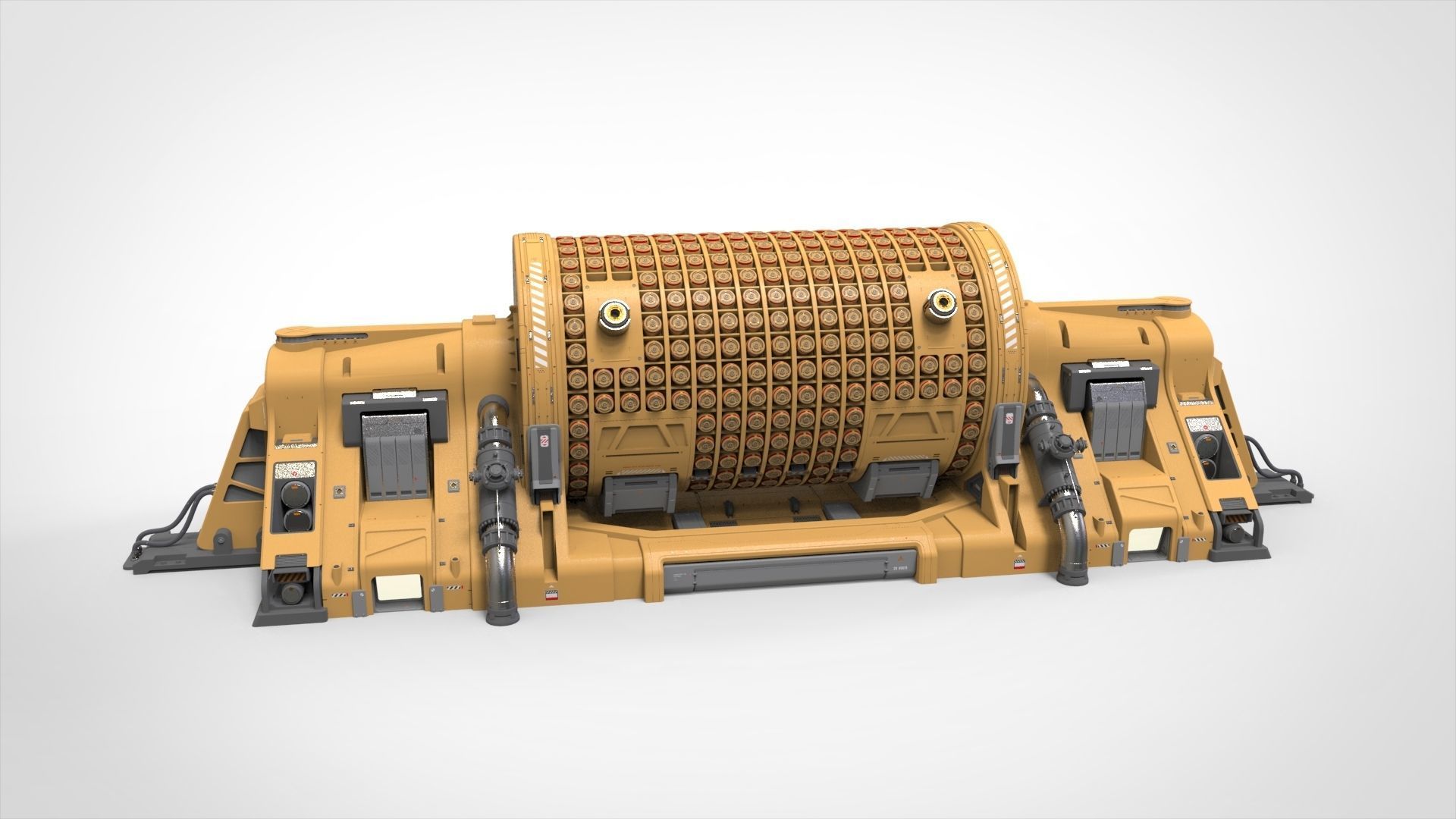 sci fi Small modular reactor 3D model_2