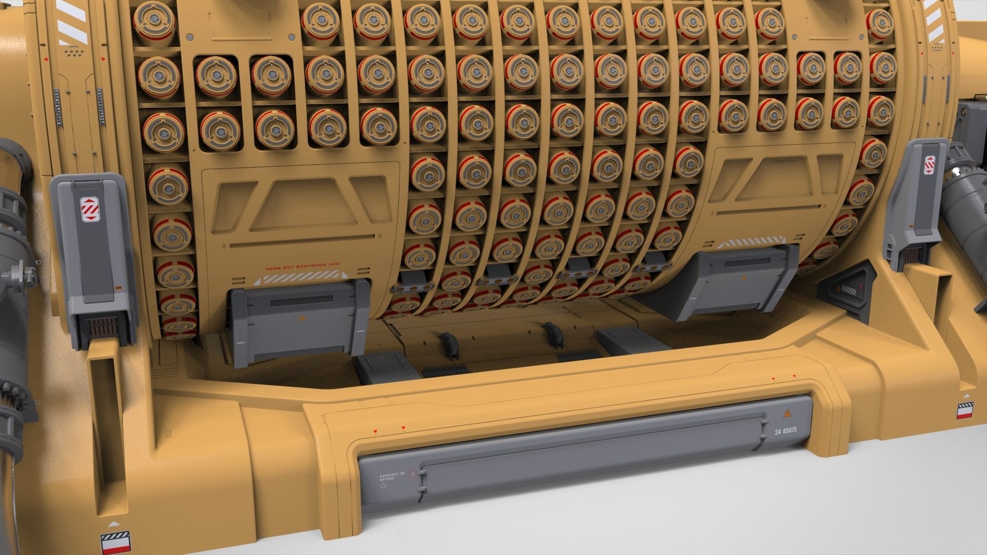 sci fi Small modular reactor 3D model_9