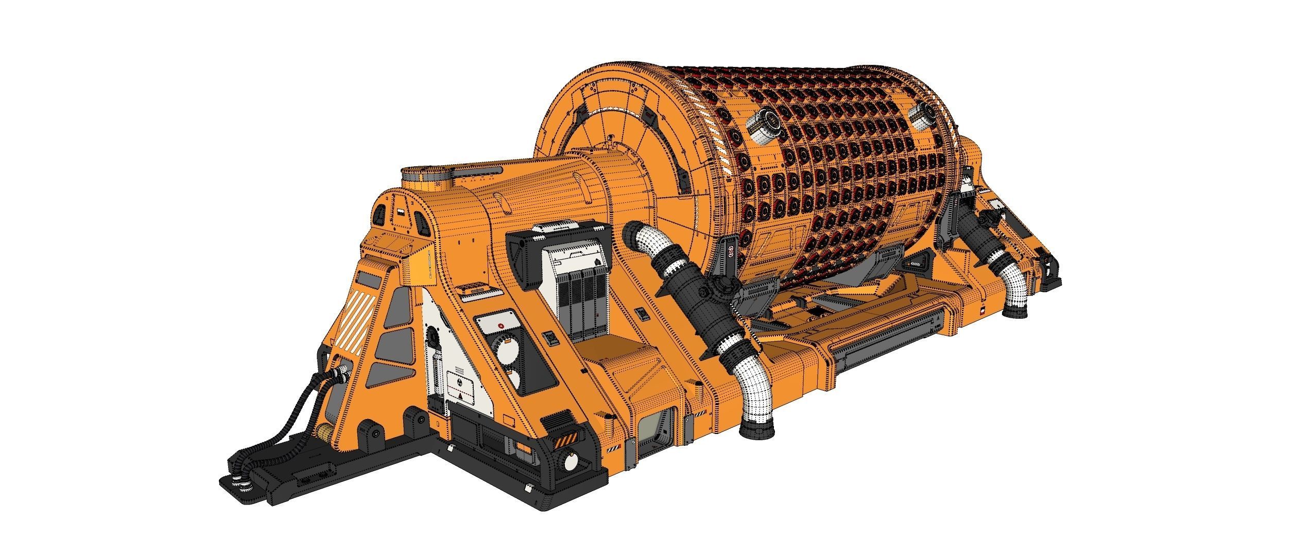 sci fi Small modular reactor 3D model_18