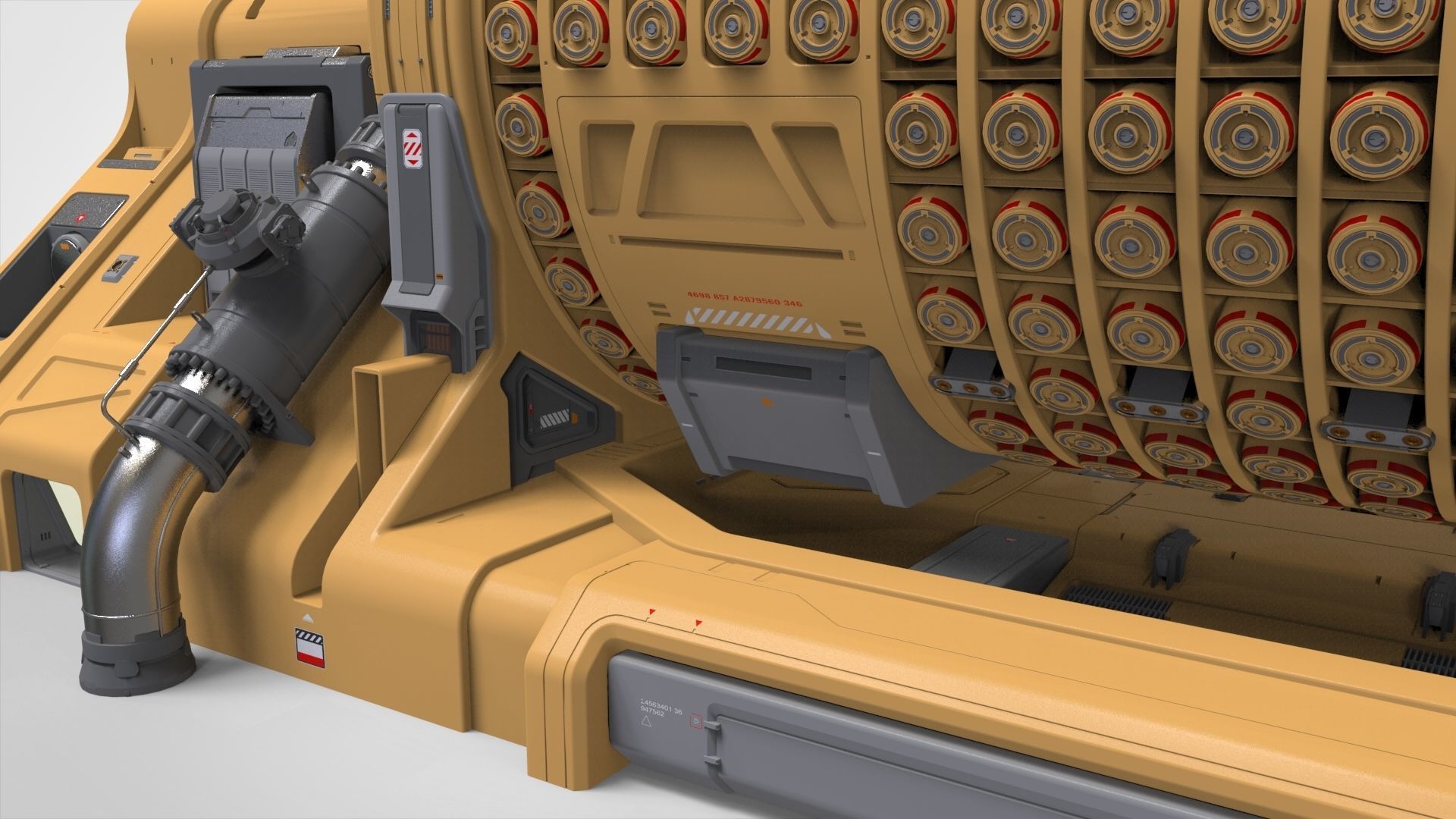 sci fi Small modular reactor 3D model_10