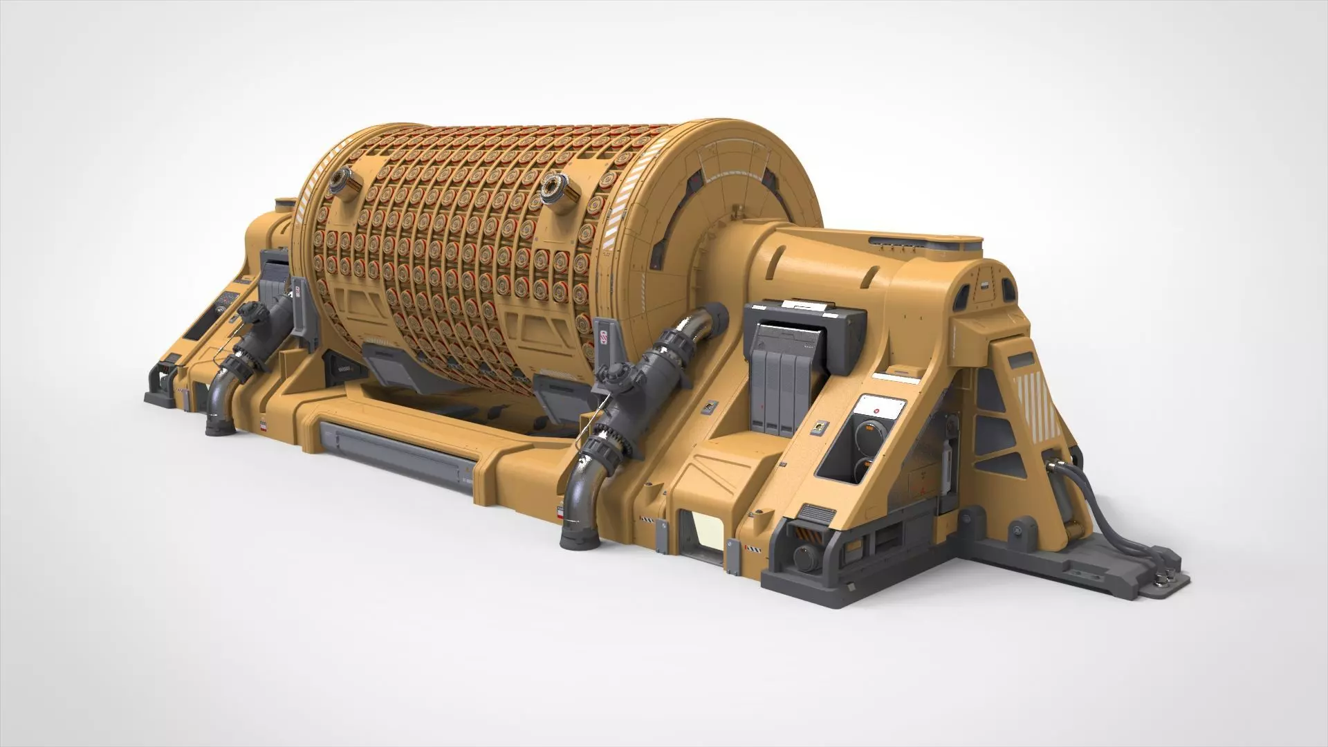 sci fi Small modular reactor 3D model_0