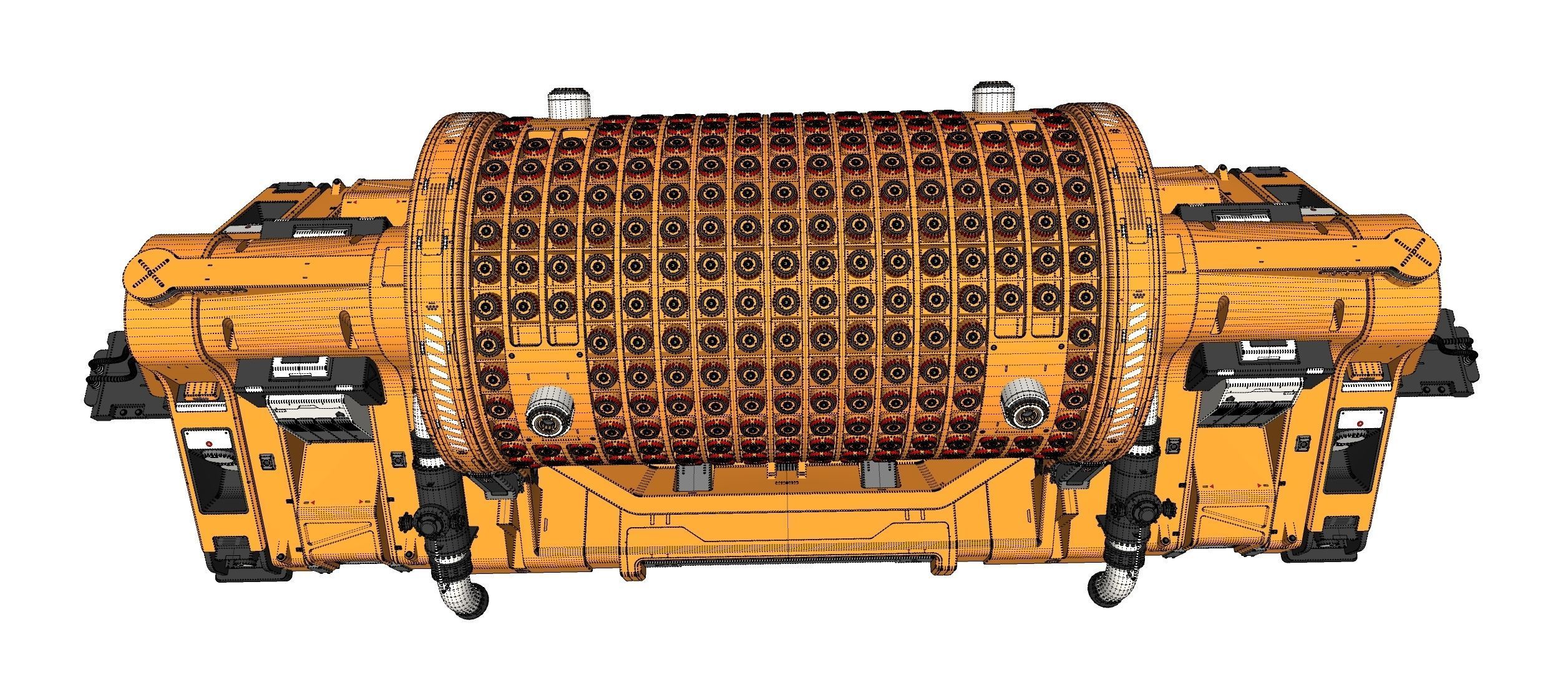 sci fi Small modular reactor 3D model_21