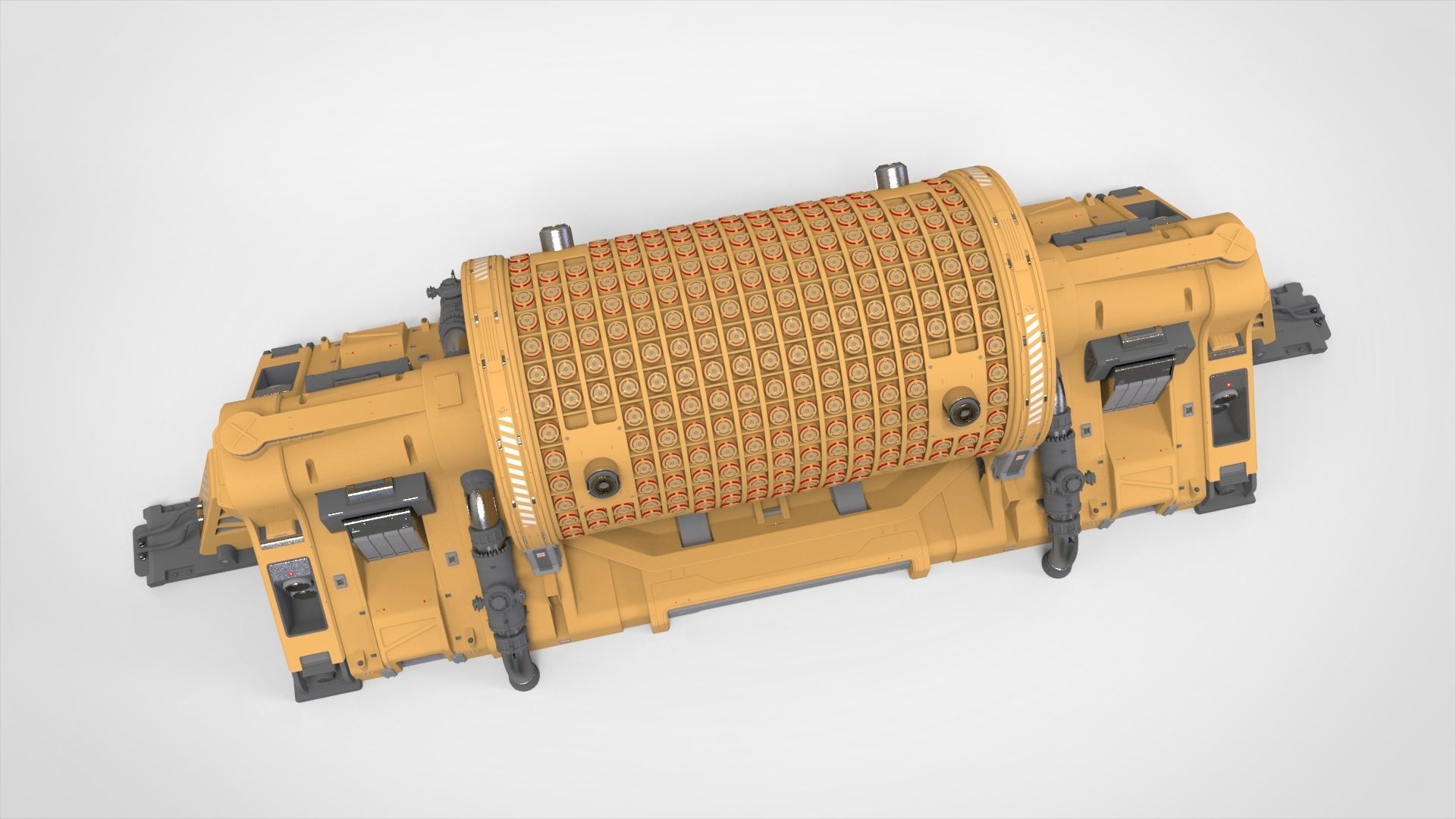 sci fi Small modular reactor 3D model_5