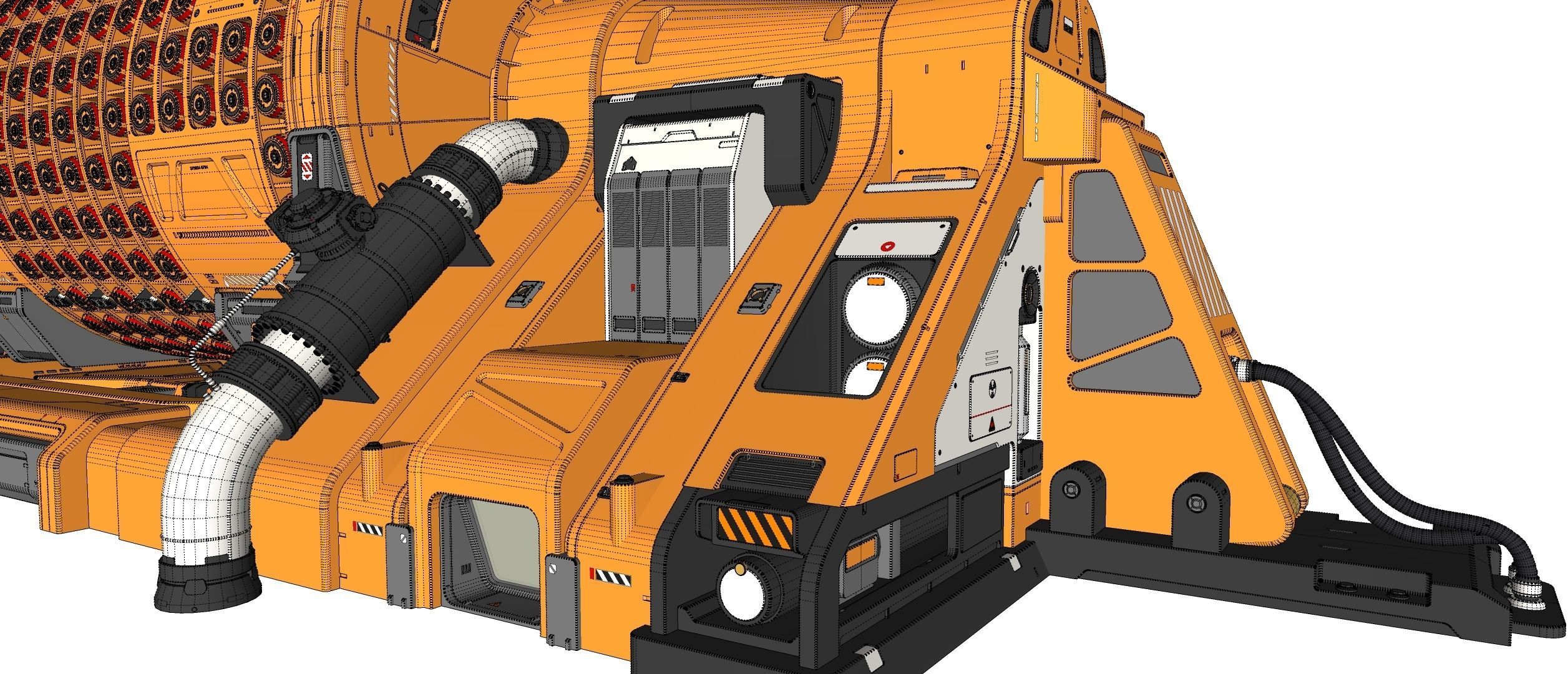 sci fi Small modular reactor 3D model_22