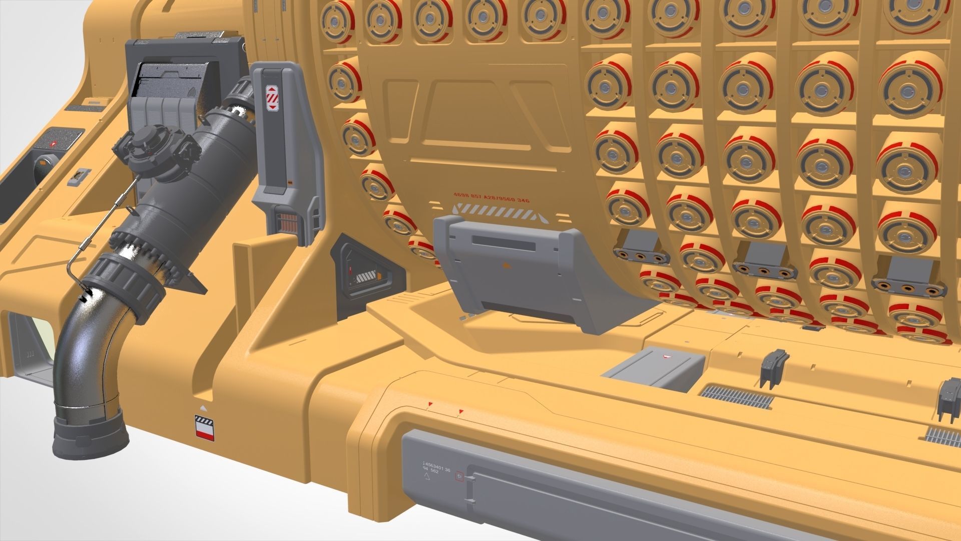 sci fi Small modular reactor 3D model_11