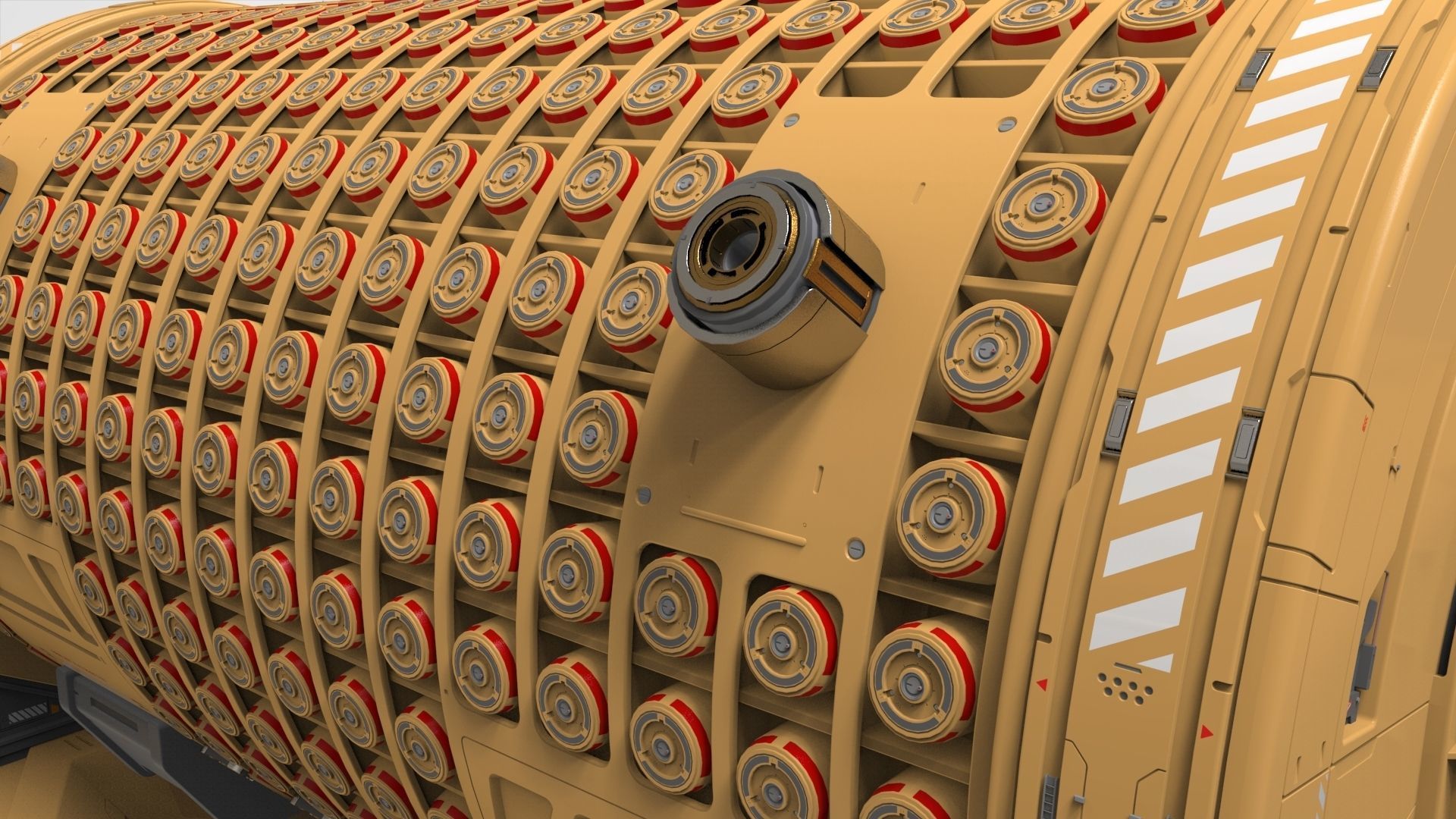 sci fi Small modular reactor 3D model_14