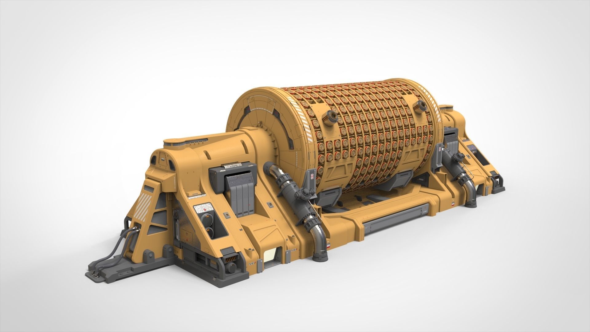 sci fi Small modular reactor 3D model_3