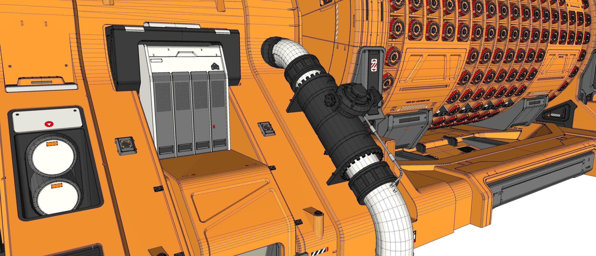 sci fi Small modular reactor 3D model_24