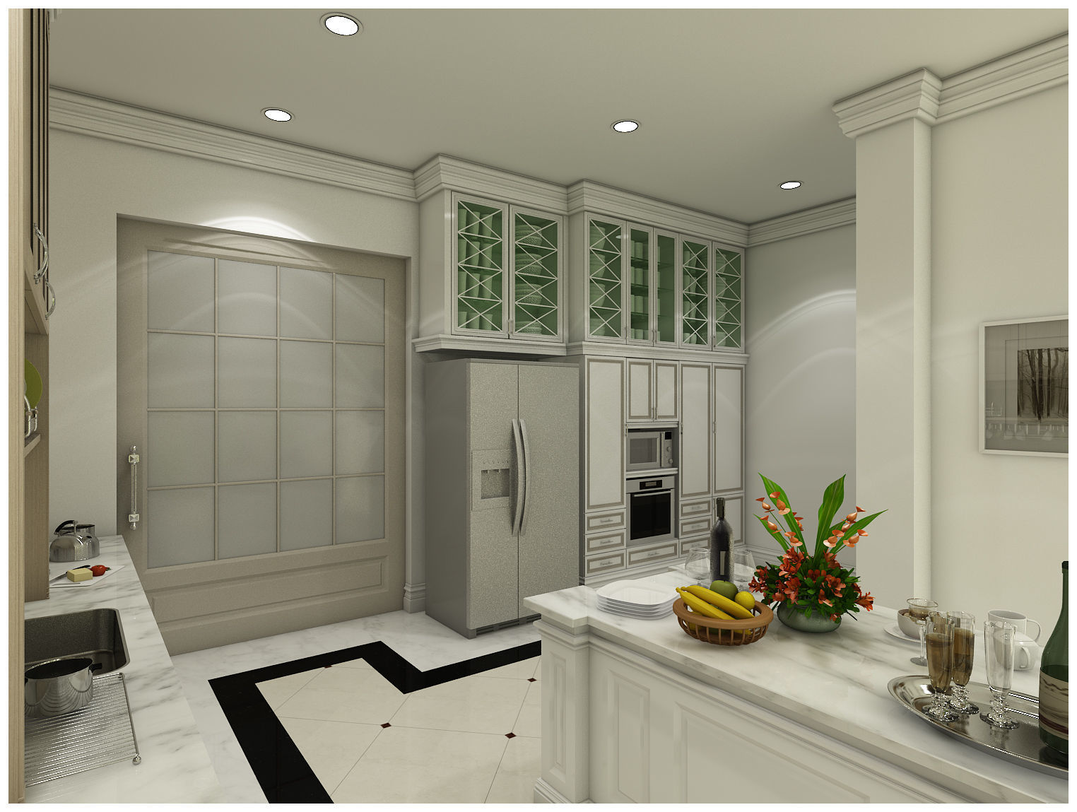 All first floor house designs 3D model_12