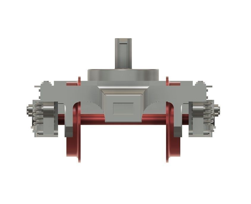 OO MK2 and MK2A Coach Bogie with NEM Socket to fit a Lima Coach 3D print model_8
