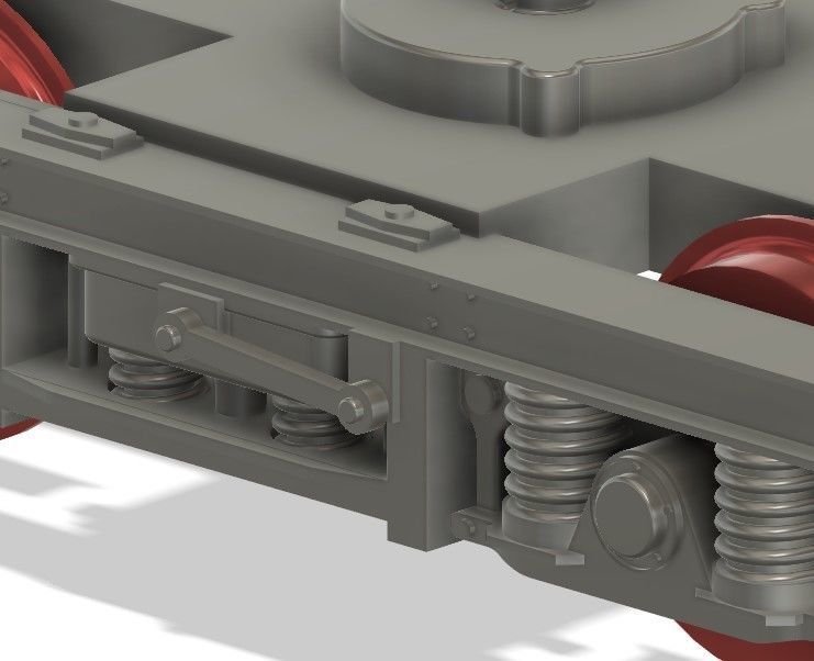 OO MK2 and MK2A Coach Bogie with NEM Socket to fit a Lima Coach 3D print model_10
