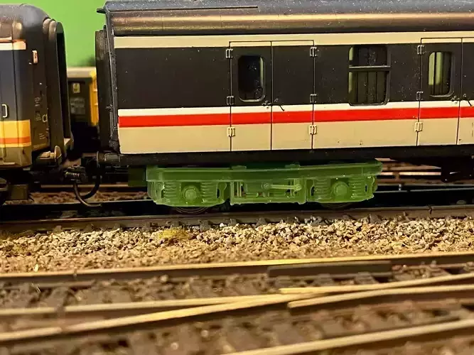 OO MK2 and MK2A Coach Bogie with NEM Socket to fit a Lima Coach 3D print model