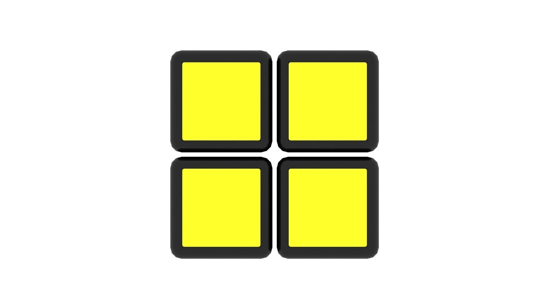 Rubiks Cube 2x2x2 3D model_13