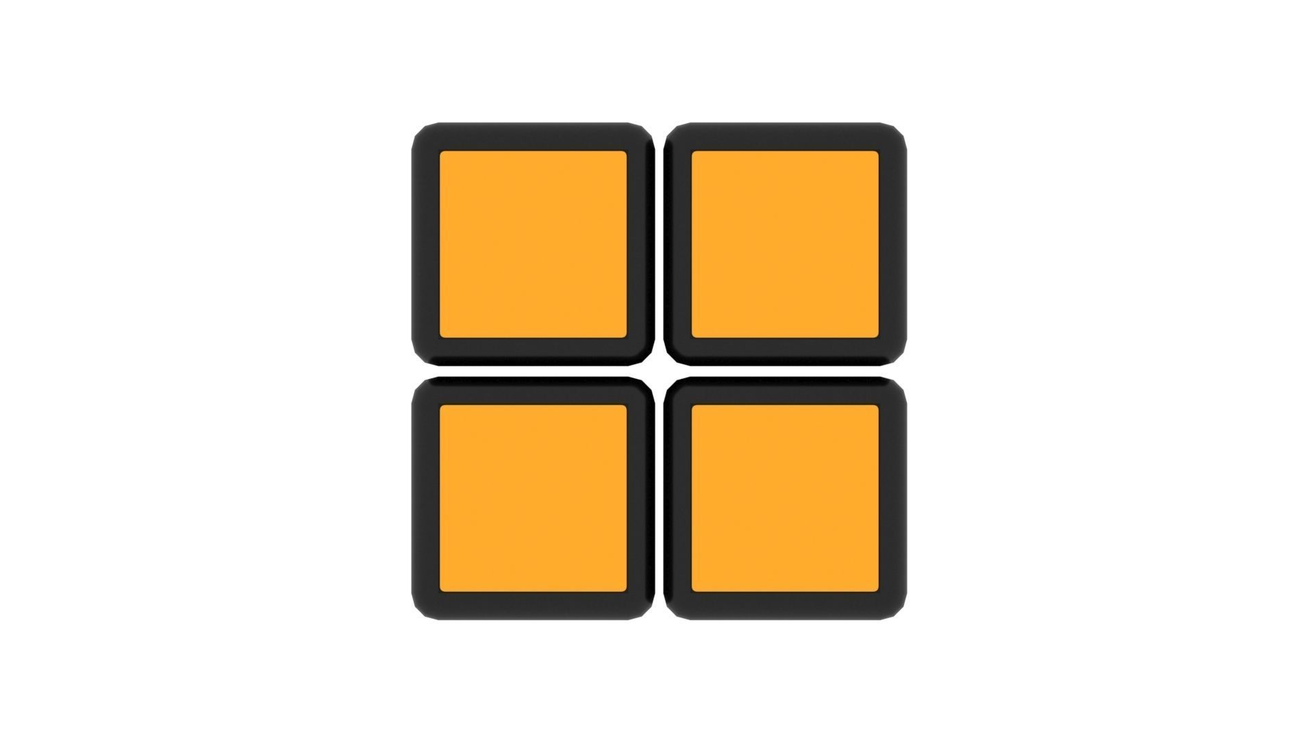 Rubiks Cube 2x2x2 3D model_11