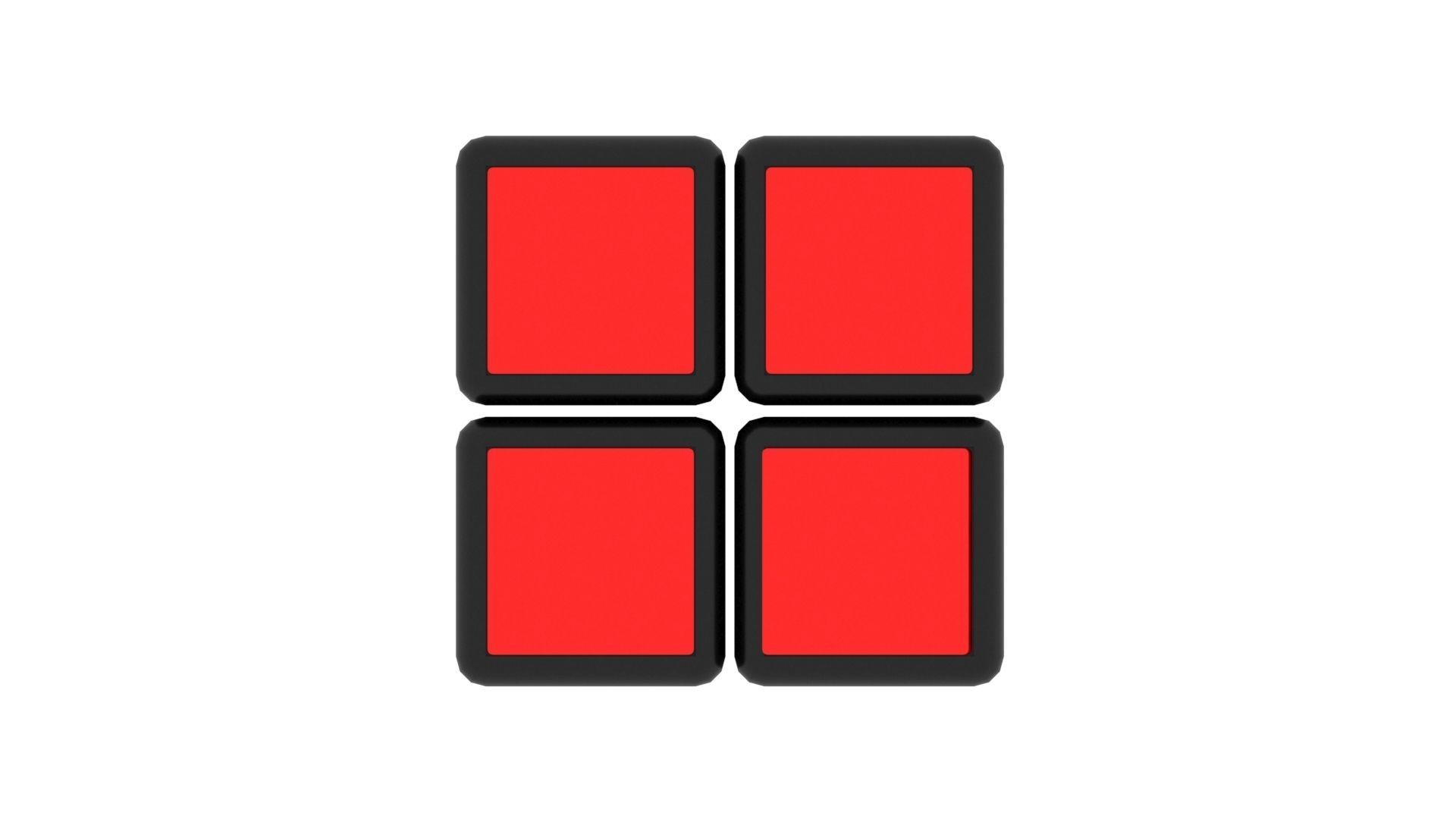 Rubiks Cube 2x2x2 3D model_8