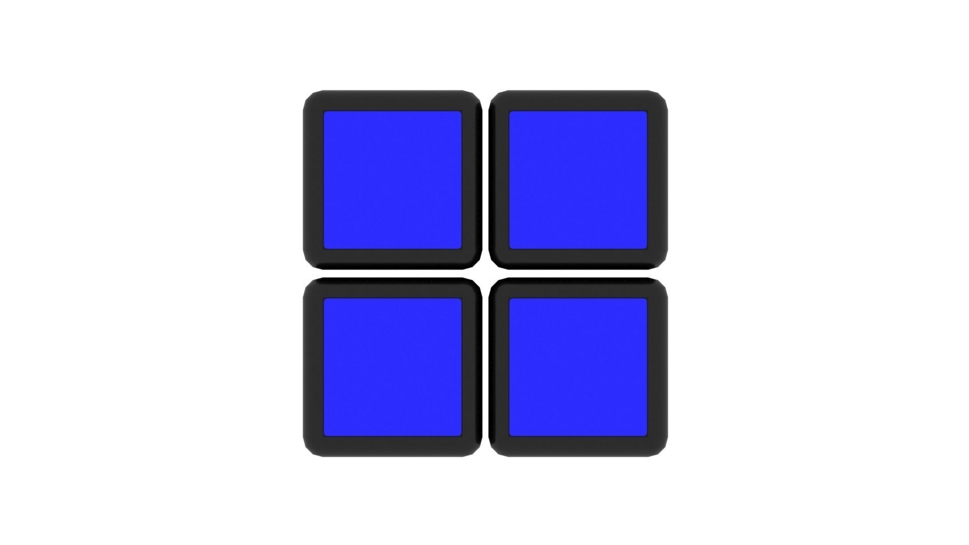 Rubiks Cube 2x2x2 3D model_9