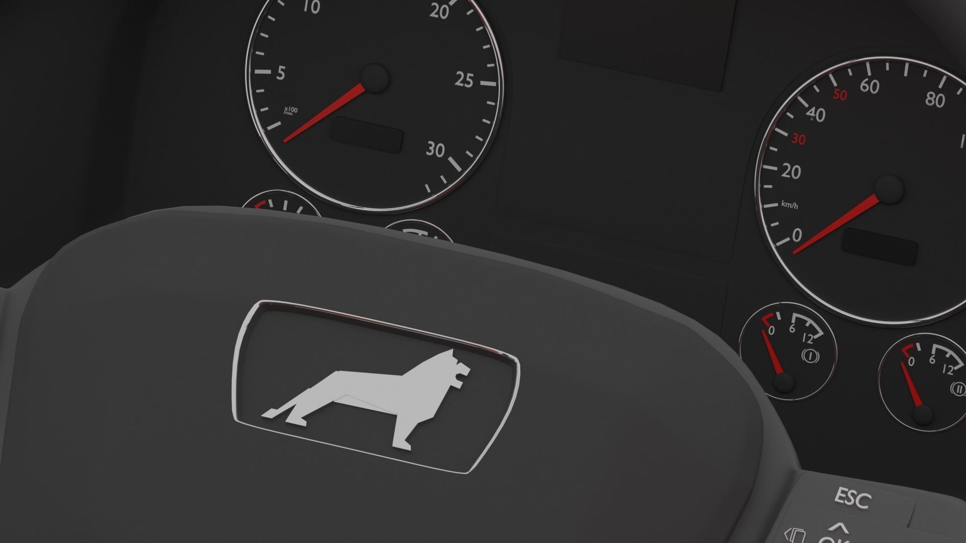 MAN TGM 18 LQ Interior 3D model_4