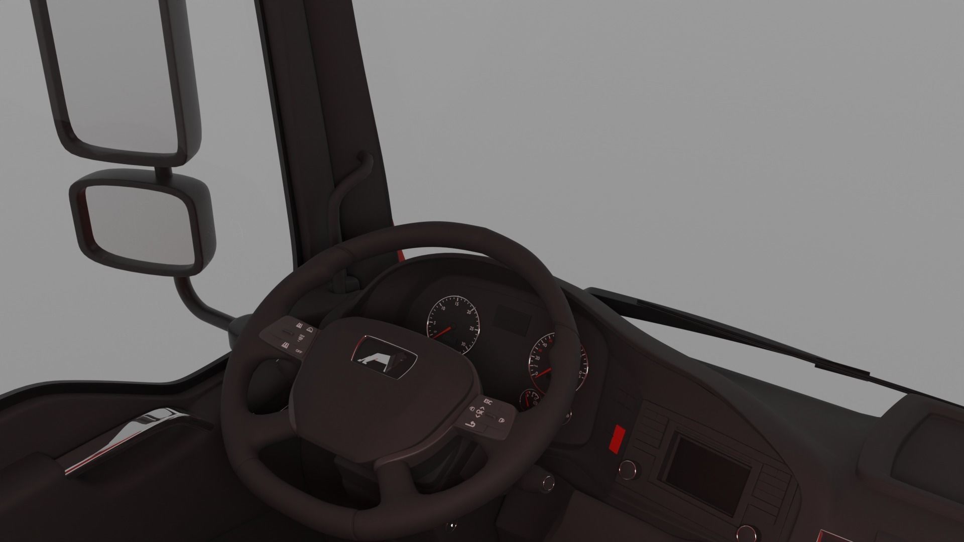 MAN TGM 18 LQ Interior 3D model_5