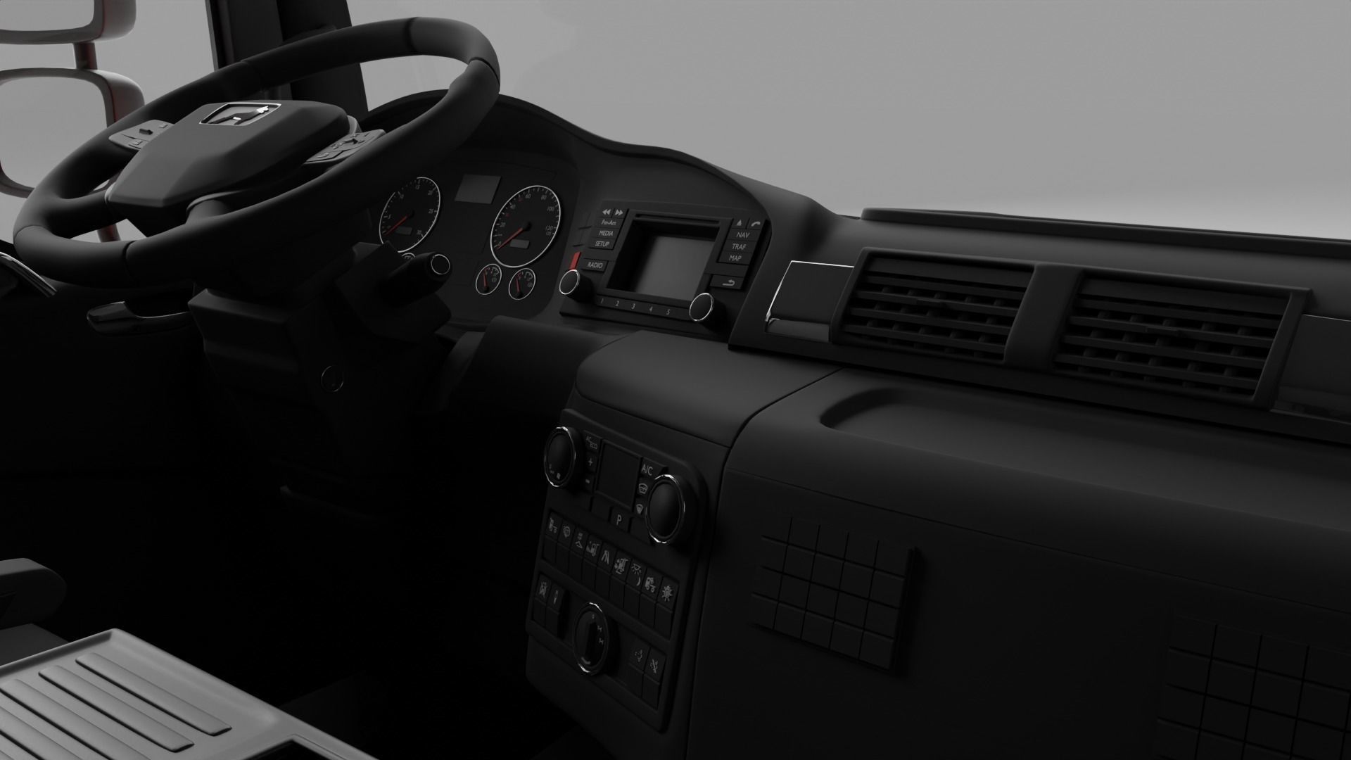 MAN TGM 18 LQ Interior 3D model_6